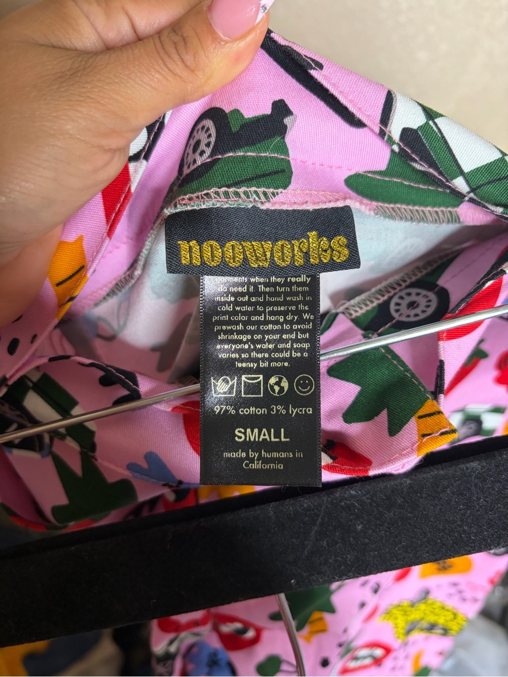 Nooworks Highwaist Graphic Pant Roll out Size S - Picture 3 of 7